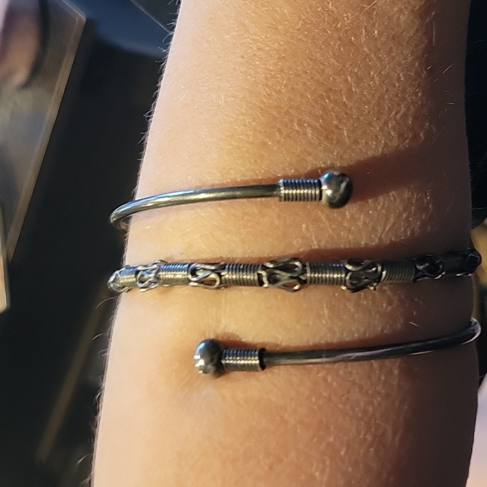5 For 25.00/Wrap style,upper arm slave bracelet ,Vintage